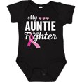 thumbnail image 3 of Inktastic Breast Cancer Awareness My Auntie is a Fighter Boys or Girls Baby Bodysuit, 3 of 5