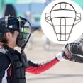 thumbnail image 6 of harayaa Baseball Face Guard Lightweight Batting Helmet Face Cover for Sport Softball 31x11cm Black, 6 of 9