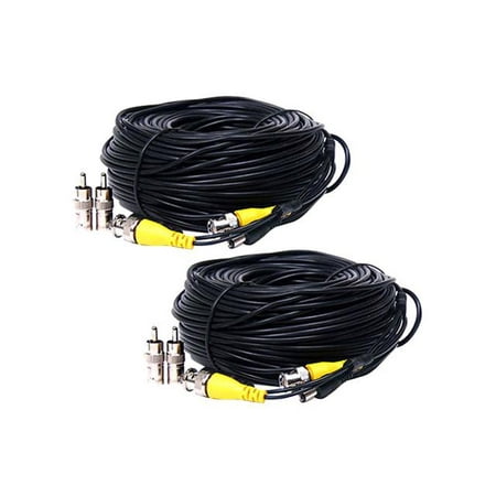 VideoSecu 2x 100ft Video Power Extension Cable Wire Cord for CCTV Surveillance Security Camera Free BNC RCA Adapters b21 VideoSecu 2x 100ft Video Power Extension Cable Wire Cord for CCTV Surveillance Security Camera Free BNC RCA Adapters b21