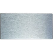 Crystiles Silver 6 in. x 3 in. Peel and Stick Aluminium Wall Tile Backsplash, 24 Pieces