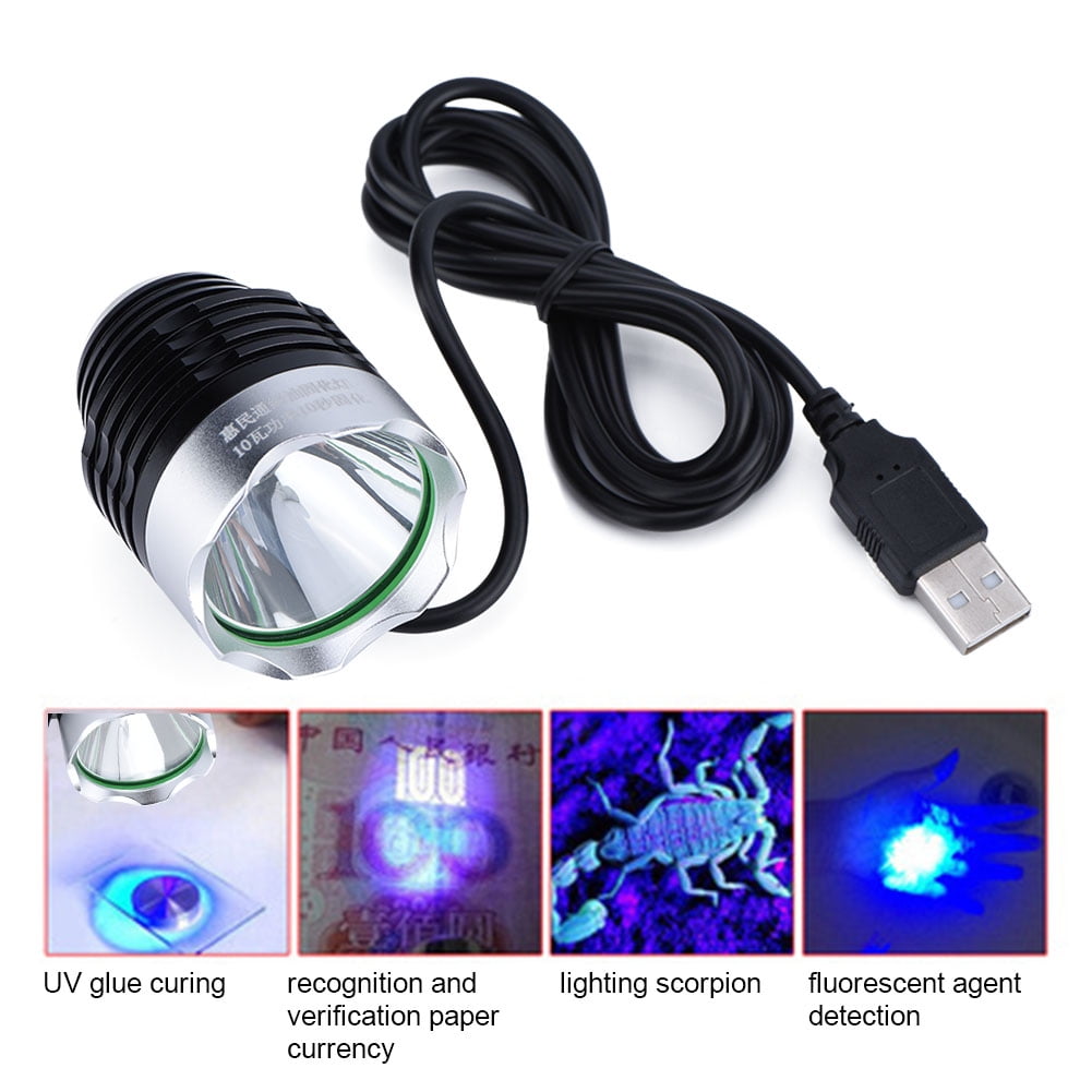 WALFRONT 5V USB Ultraviolet Light Lamp UV Glue Curing LED Lamp For