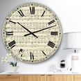 thumbnail image 2 of DesignArt Goodmorning Merry Sunshine Music Score Large Wall Clock, 2 of 2