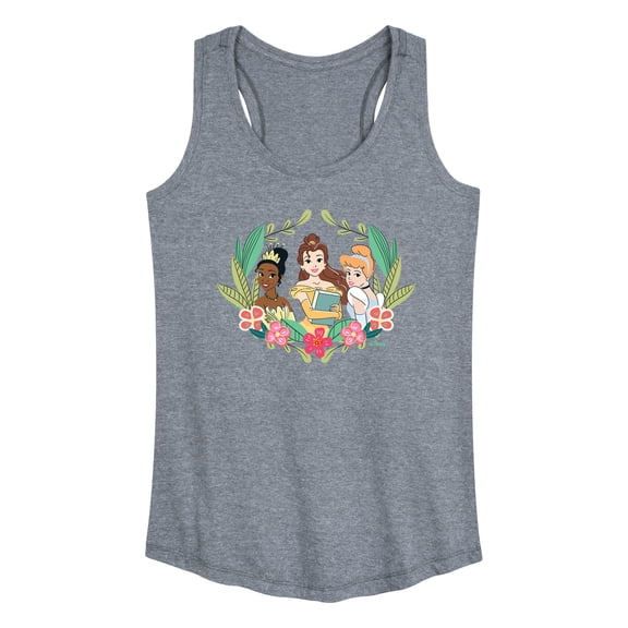 Disney - Belle Tiana Cinderella - Women's Racerback Tank Top