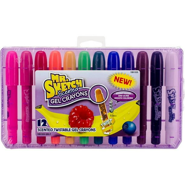 Scented Twistable Colored Pencils, Assorted Lead/Barrel Colors, 18/Pack