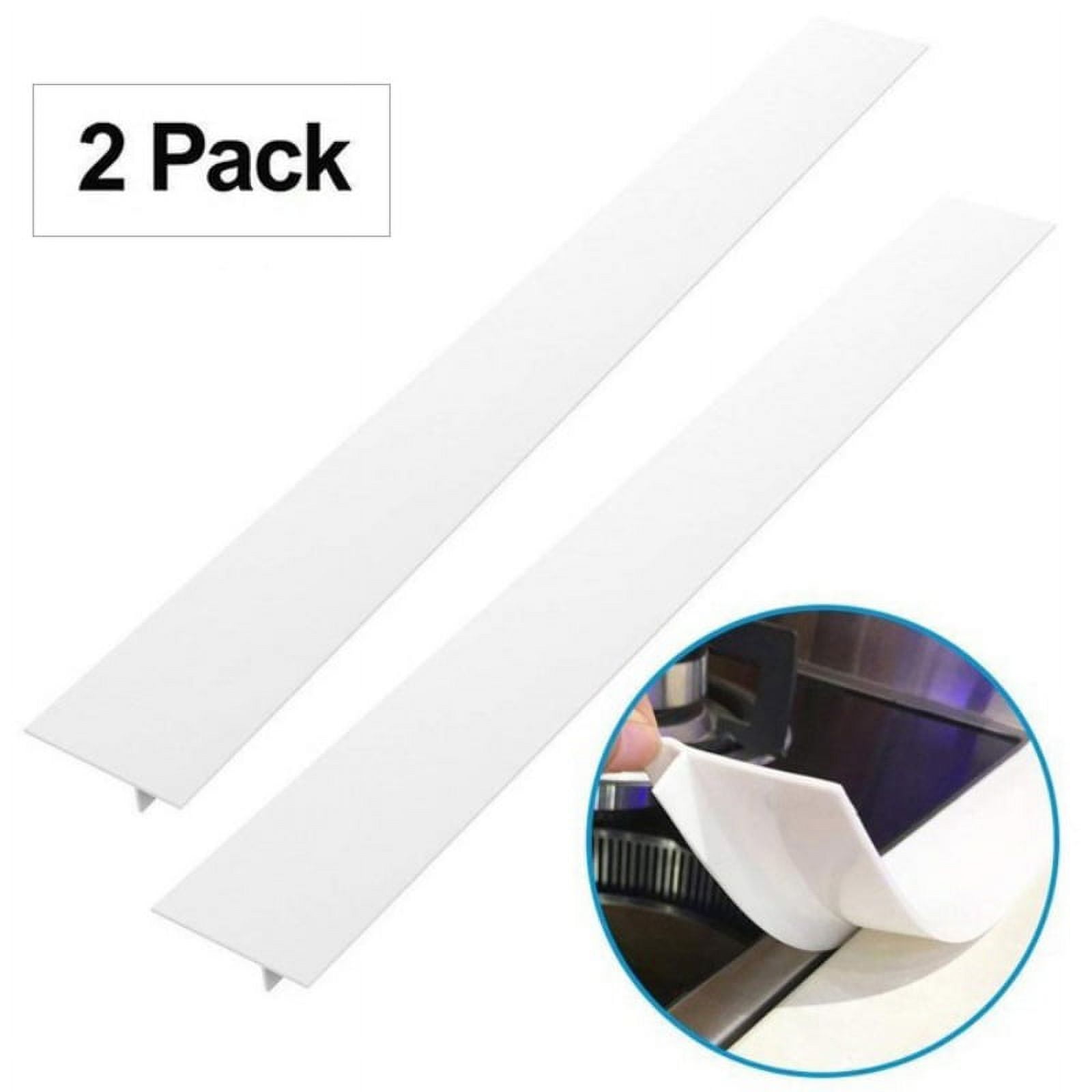  Silicone Stove Counter Gap Cover by Kindga, 21 Easy Clean Gap  Filler Sealing Spills Between Kitchen Counter, Appliances,Stovetop, Oven,  Washing Machine, Washer, Dryer Set of 2 (White): Home & Kitchen