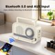 thumbnail image 3 of Radio AM FM portátil Audiocrazy con Bluetooth 5.0 Crema, 3 of 7