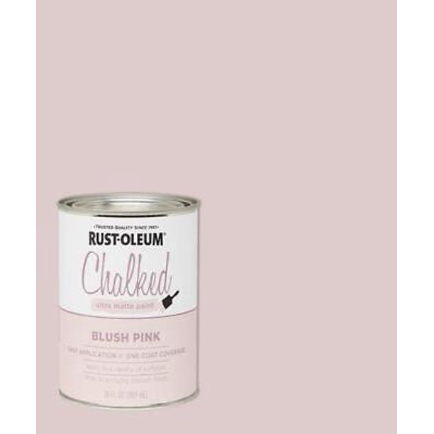 RustOleum Chalked Ultra Matte Blush Pink Indoor Vintage Look Water