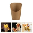 thumbnail image 2 of EeaseMX 50 piezas simples conos de papel papas fritas conos de papel conos de almacenamiento de bocadillos para llevar, 2 of 7