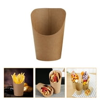 50pcs French Fry Holder Cups Paper French Fry Cups Wedding Trays Paper Cones for Parties Bonquets Events 16oz