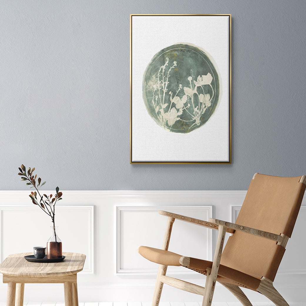 Strawberries and Forge I Framed Premium Gallery Wrapped Canvas - Ready to Hang - 27 x 41 - Gold Floating Frame