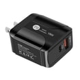 thumbnail image 2 of Cargador de teléfono móvil Viaje de negocios al aire libre Viaje Adaptador de carga USB Cargador rápido de teléfono, Negro, Enchufe de EE. UU. Scienceny EL000416-02, 2 of 2