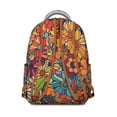 thumbnail image 3 of Rustic Floral and Bee Artwork Backpack Lightweight and Multifunctional School Bag with Botanical Garden Print, 3 of 6