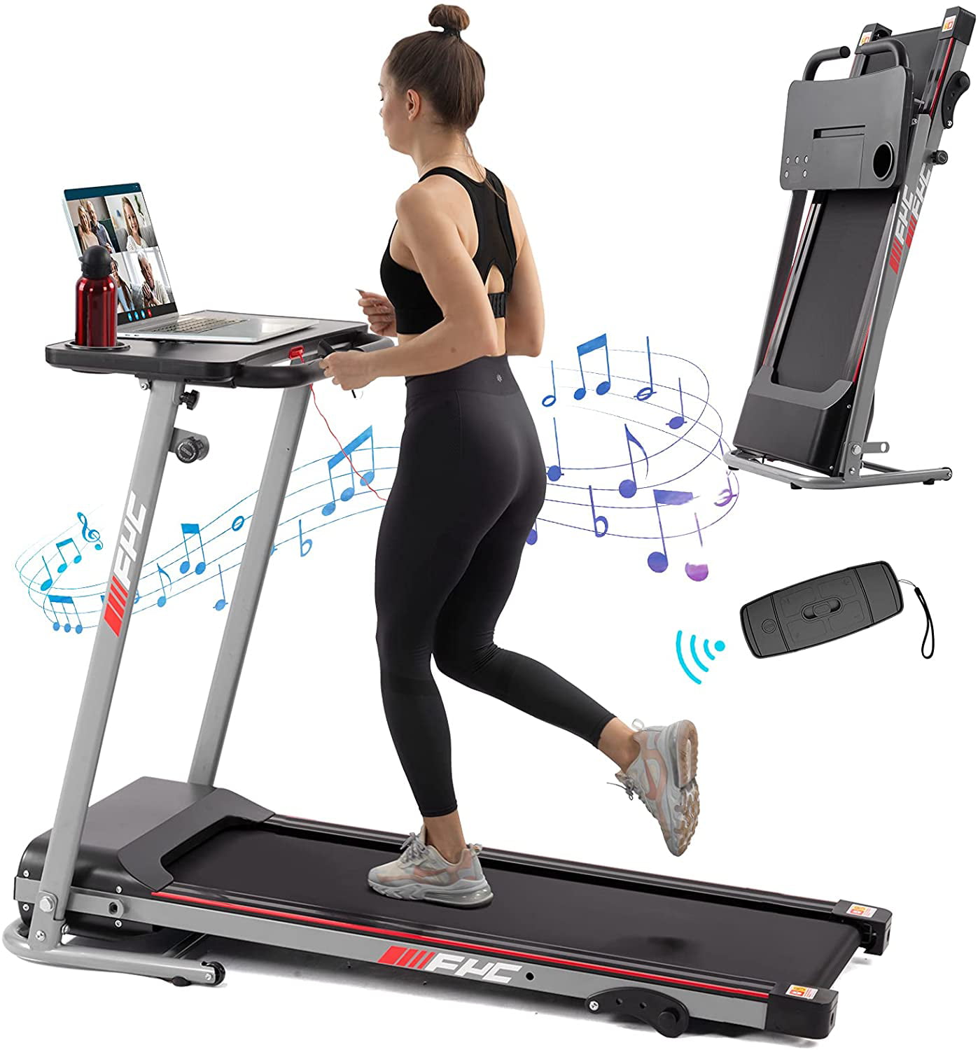 Folding Manual Treadmill Jogging Walking Running Machine Fitness Exercise Home 