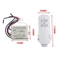 thumbnail image 3 of 1PCS 1CH ON/OFF 220V Remote Switch Light Wireless Wall Remote Switch Receiver Smart Switch Electrical Equipment Supplies, 3 of 5