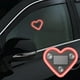 thumbnail image 1 of 2 luces solares para ventana de coche, diseño de corazón de melocotón, para decoración interior de coche, luz de neón con forma de corazón., 1 of 6