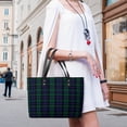 thumbnail image 5 of Scottish Tartans-Scotland Clans Woman Leather Handbags Large Tote Bag Fashion Portable Handbags With Zipper, 5 of 7
