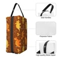 thumbnail image 3 of Goofa Dinosaurs and Leaves Printed Toiletry Bag with Handle,Large Capacity Travel Makeup Cosmetic Bag for Women, Carry on Airport Airline Compliant Bag, 3 of 9