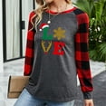 thumbnail image 4 of PVCS Chemises de Noël pour Femmes Tops à Carreaux Manches Longues Chandails en Molleton Tendance Blouse Tops, 4 of 6