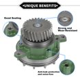 thumbnail image 3 of Unique Bargains Water Pump for Volvo D12 Engine No.8170305/20431135/20734268 with Rubber Ring Kit, 3 of 6