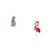 thumbnail image 5 of Estatua de gato, figura de escritorio, flamenco, escultura de estaca para jardín, resina, material HDPE, adorno moderno, adecuado para hogares, oficin, 5 of 8