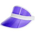 thumbnail image 3 of Plastics Sun Visors Multicolored UV Protection Hat Cap Headwear for Golf Tennis Cycle, 3 of 8