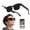 Black Lens, variant on AI Smart Glasses with 8MP Camera, 1080P POV video Recording, Bluetooth Calling, Music Playback, AI Object Recognition, Translation, IP65 Water Resistant for Travel & Vlogging