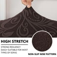 thumbnail image 3 of Eurhowing 4-Piece Sofa Slipcover Set for L-Shaped Sectional Couch, Stretchable Jacquard Non-Slip Left/Right Chaise Cover, Washable Furniture Protector, Chocolate, 3 of 8