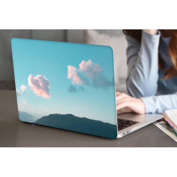KSK KAISHEK Hard Case Only for New MacBook Air 13 inchs 2022/2021/2020/2019/2018 A1932 A2179 A2337 m1 + Black Keyboard Cover, Sky Series 0578