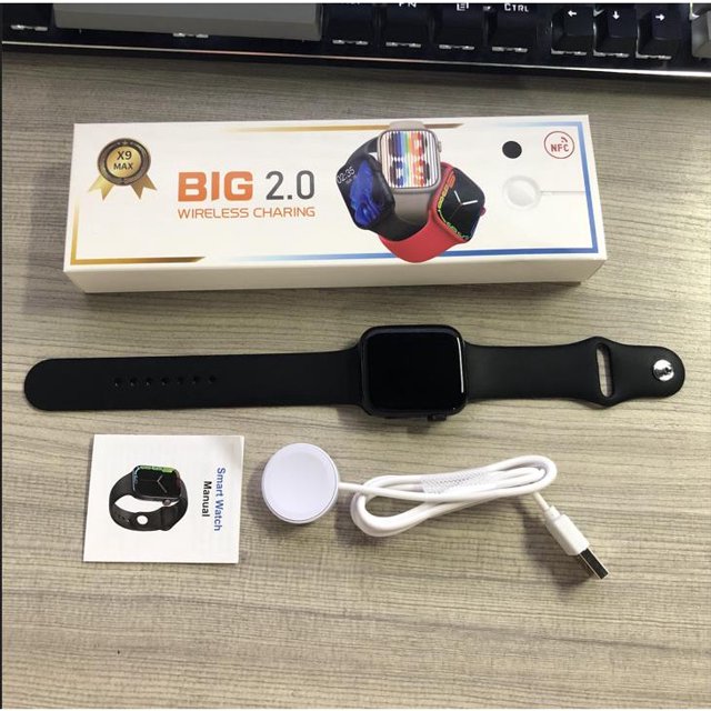 Smartwatch X9 MAX 1.99 Pulgadas Pantalla Monitor Deportivo Recordatorio De Mensajes Deportes Tacker Pk X8