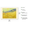 thumbnail image 2 of Wheatfield with a Reaper - From an Original Color Painting by Vincent van Gogh c.1889 - Master Art Print (Unframed) 13in x 19in, 2 of 4