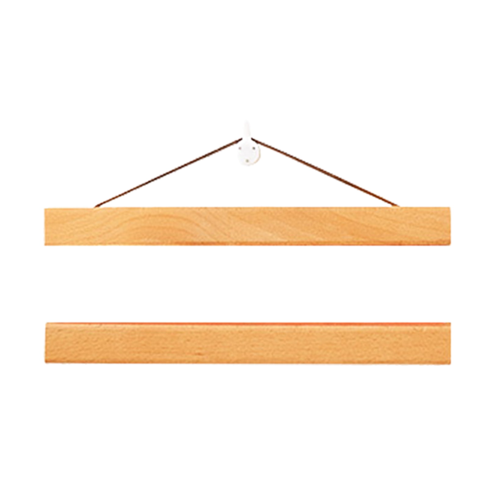 BROWN WALNUT Wooden Poster hanger gripper wood holder hanging window display A0 