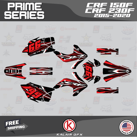 Kalair GFX Graphics Kit for Honda CRF230F (2015-2020) Prime Series