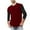 Red, variant on Abomasnow Mens Sun Protection Shirts Casual 3/4 Sleeve Color Blocking Rash Guard Lightweight Crewneck UPF 50+ Shirts for Fishing Hiking Swimming Running