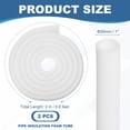 thumbnail image 2 of Pipe Insulation Foam Tube Pool Noodles Foam Tubing Outdoor Wrap 1-3/5"IDx2"ODx6.6Ft White 2 Pack, 2 of 6