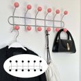 thumbnail image 4 of GROWTH TANK Coat Rack Wall Mount Metal Wall Coat Hanger for Hanging Coat Backpack Jacket 6 Hooks, 4 of 6