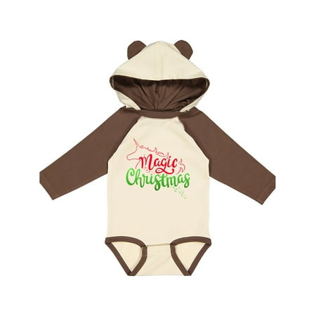 

Inktastic Unicorn Magic Christmas Gift Baby Boy or Baby Girl Long Sleeve Bodysuit