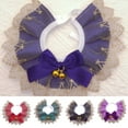 thumbnail image 4 of Zhaomeidaxi Pet Dog Bandana Washable Lace Bibs Scarf, Bowknot Bells Dog Kerchief for Small to Large Dogs and Cats, 4 of 7