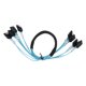 thumbnail image 5 of Cable de transmisión SATA, MINI SAS 4SATA Cable de transmisión Pto SATA Cable de datos MINISA SATA Logre más, 5 of 12