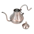 thumbnail image 3 of Tetera y cafetera vintage de acero inoxidable de 450 cc con boca estrecha y diseño retro y asa, 3 of 8