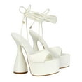 thumbnail image 3 of XY London Womens Celeste Cylindrical Peep Toe High Heels, 3 of 5