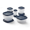 thumbnail image 1 of Recipientes Rubbermaid Easy Find para almacenar alimentos, 26 unidades, azules, 1 of 5