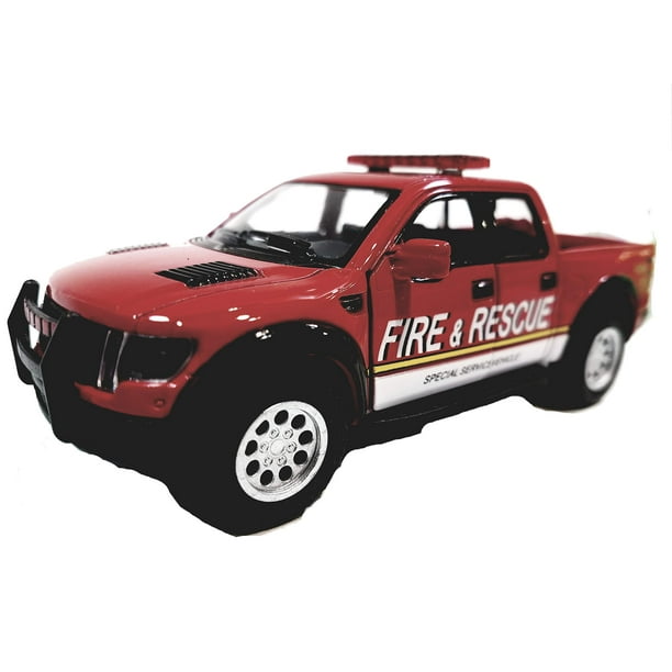 KiNSMART 2013 Ford F-150 SVT Raptor Supercrew Fire Rescue Edition 1:46 ...