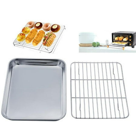 

GLFILL Chef Baking Sheet And Rack Set Stainless Steel Cookie Sheet Cooling Rack