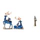 thumbnail image 1 of Elegante conjunto de esculturas de resina de reno y mujer africana. Figuras únicas de animales y mujeres tribales para decoración del hogar, chimenea,, 1 of 8
