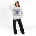 thumbnail image 3 of Women's Gameday Couture  Arctic Camo New York Giants Whiteout Oversized Premium Fleece Sweatshirt, 3 of 5
