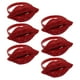 thumbnail image 3 of 6 servilleteros con forma de labios rojos y brillantes, ideal como decoración romántica para la mesa del comedor, para San Valentín, bodas y ocasiones especiales, 3 of 8