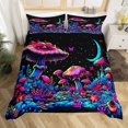 thumbnail image 1 of set de funda nórdica seta Hippie Graffiti Art Queen Bedding Sets,Galaxy Moon, 1 of 7