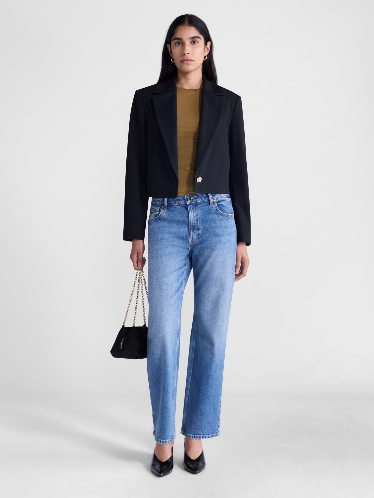 Scoop Women's and Women's Plus Ribbed Back Blazer, Sizes XS-4X