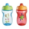 Tommee Tippee Sippee Cup, Water Bottle for Toddlers, 9 months+, 10oz, Spill-Proof, Bite-Resistant Spout, BPA Free, Pack of 2, Blue and Red