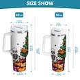 thumbnail image 6 of Yayeee 40oz Stainless Steel Tumbler with Straw and Handle Double-Wall Insulated Travel Water Bottle, Green Halloween Christmas Trees, 6 of 8